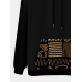 Mens Ethnic Printed Kangaroo Pocket Long Sleeve Hooded Sweatshirts